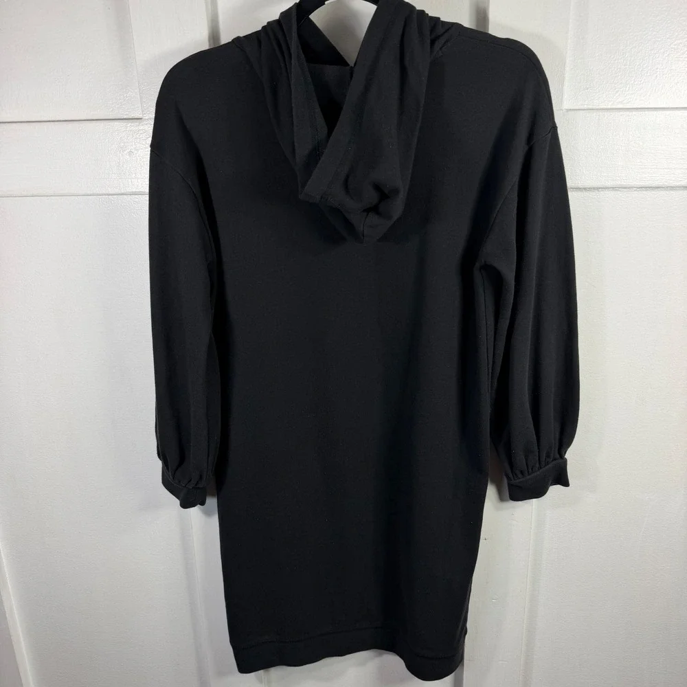 Gap Kids Girls XXL 14-16 Black Unicorn Glitter Graphic Hooded Sweatshirt Dress